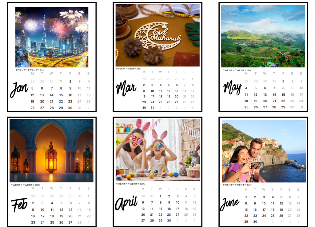 Calendar Magnet Set                           “A Year of Memories that Stick.”