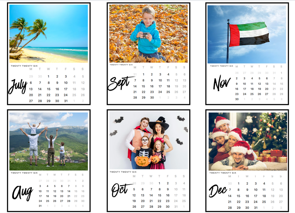 Calendar Magnet Set                           “A Year of Memories that Stick.”
