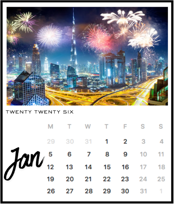 Calendar Magnet Set                           “A Year of Memories that Stick.”