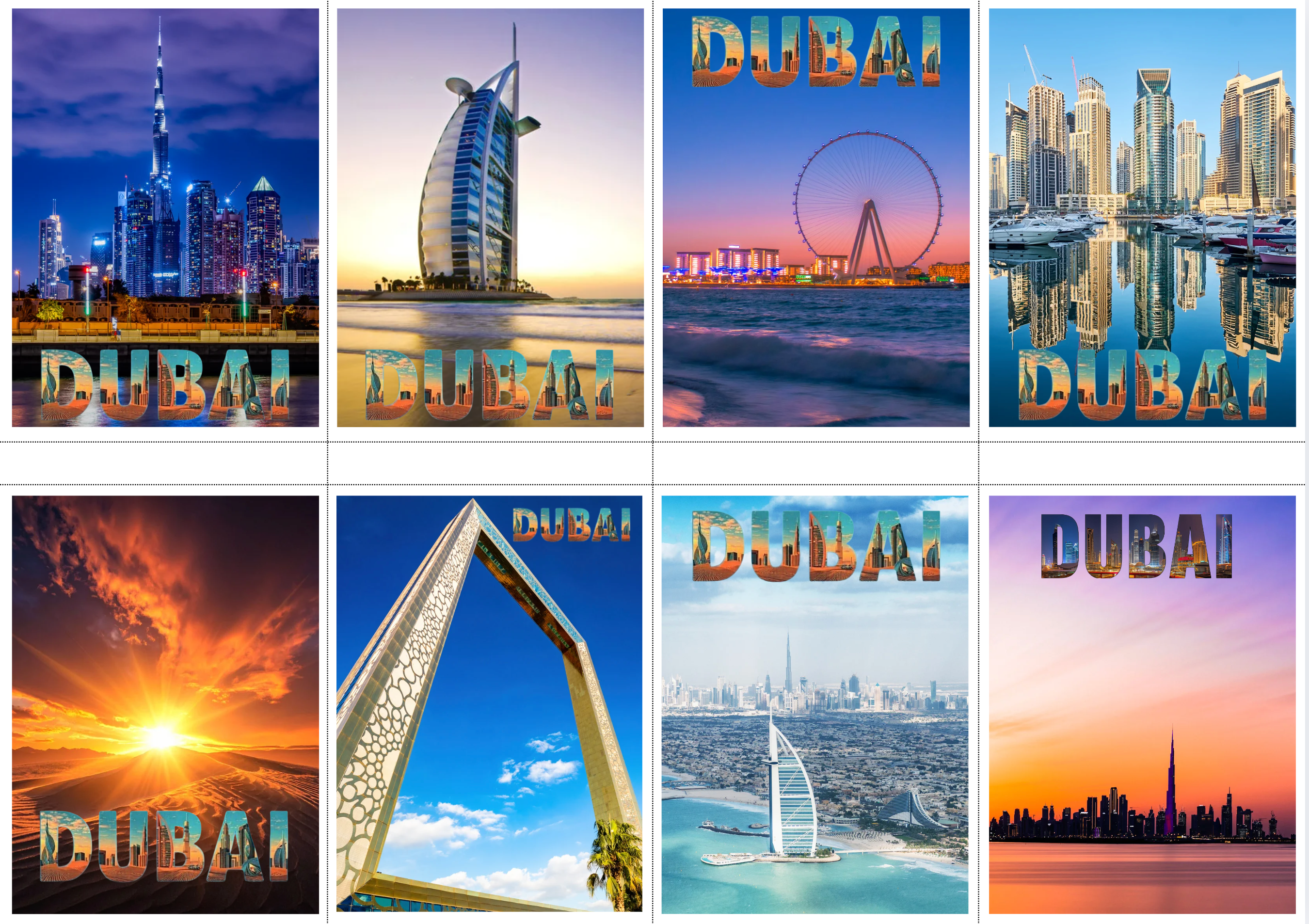 Dubai Magnet Set                          “Little Souvenirs that Stick.”